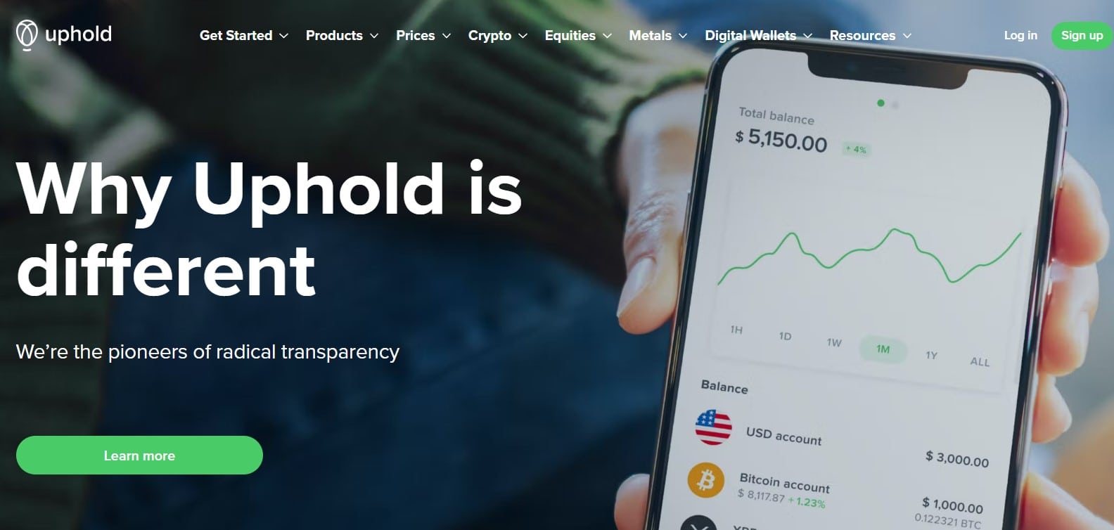 Uphold : Best Crypto Exchanges