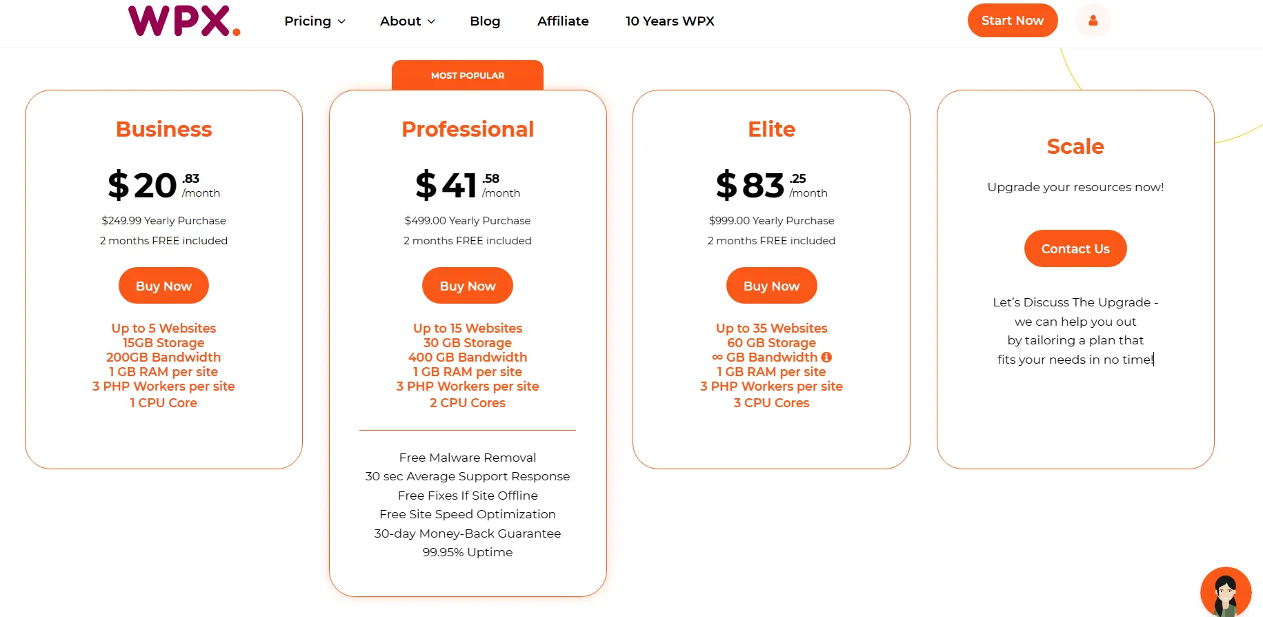 WPXHosting- Pricing