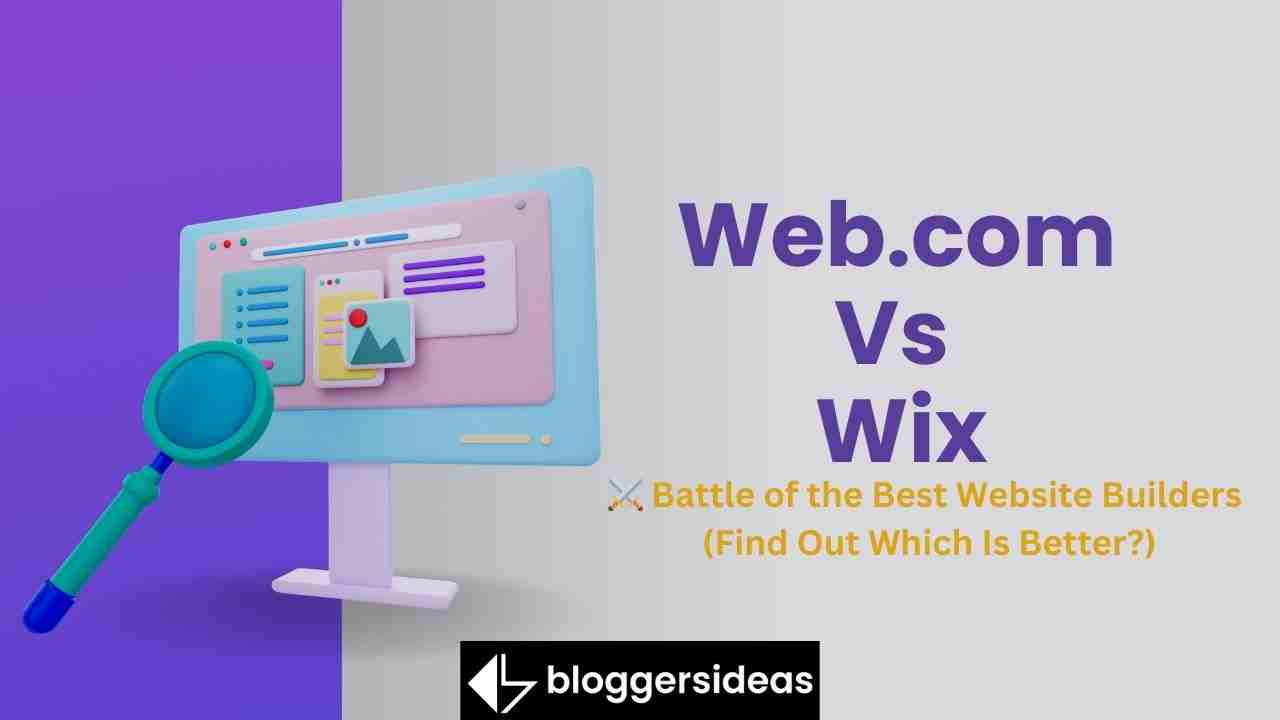 Web.com Vs Wix