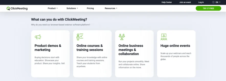 What Can You Do With ClickMeeting?