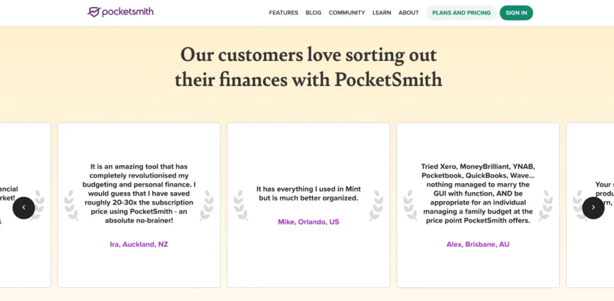 Why Choose PocketSmith?