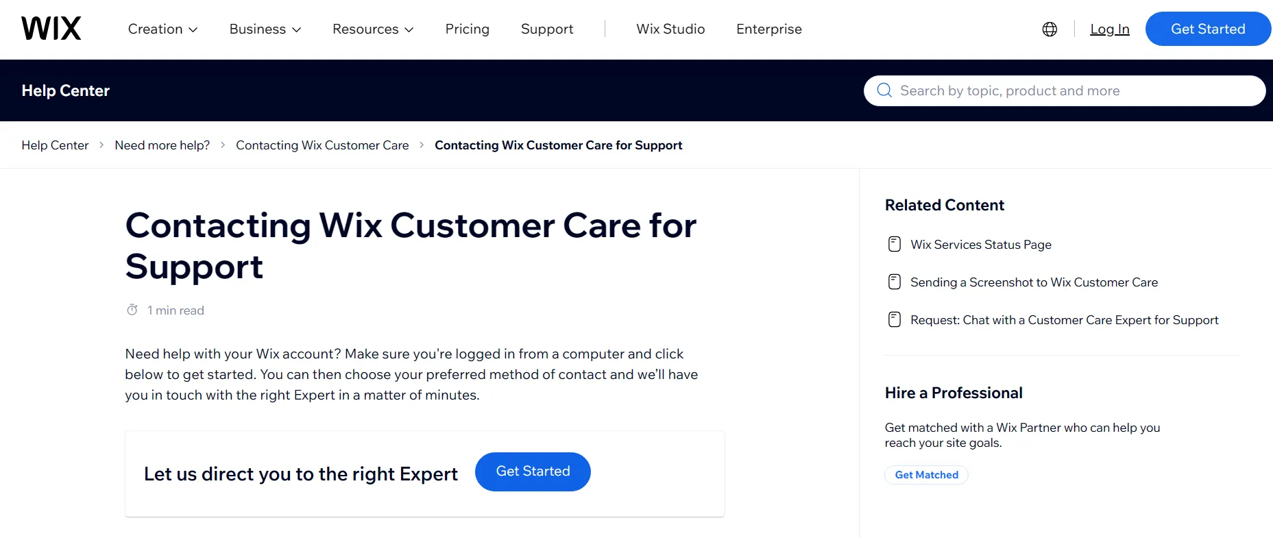 Wix Customer Support