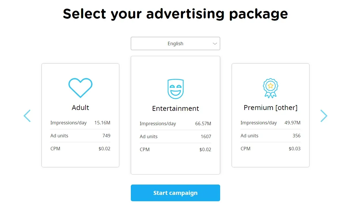 advertising package