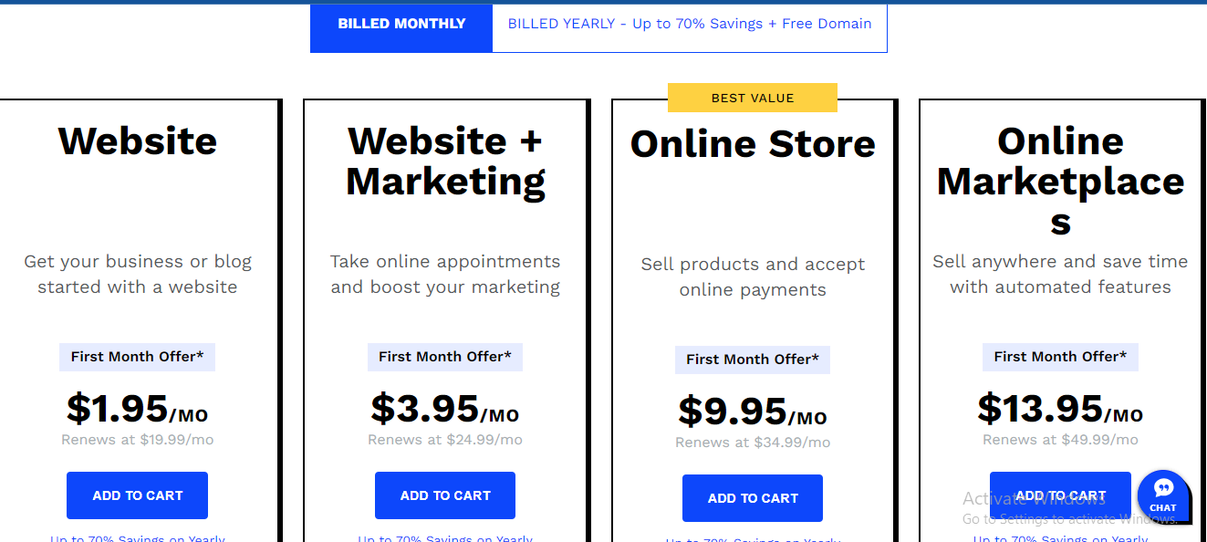 web.com pricing