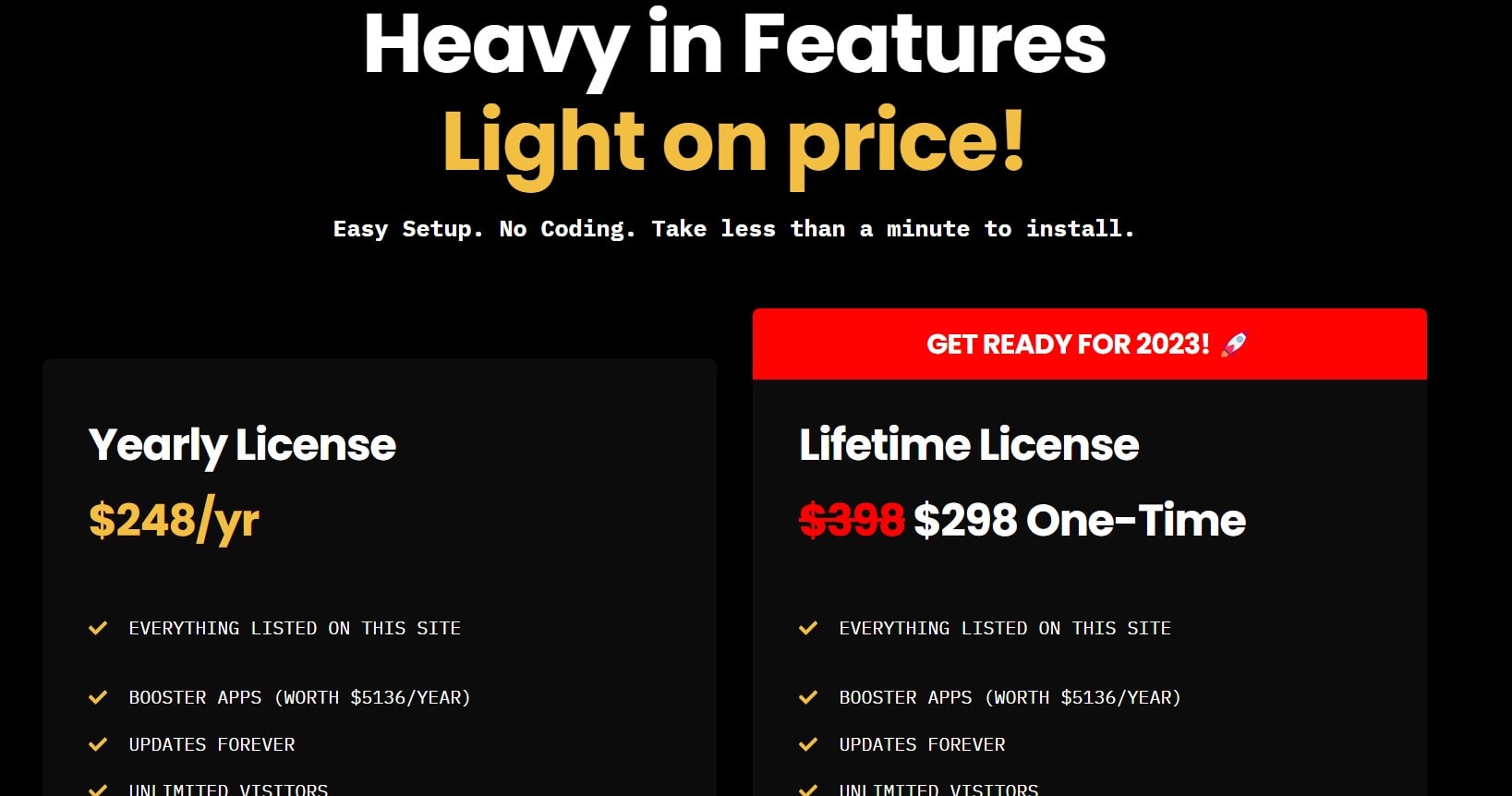 Booster Theme Pricing new