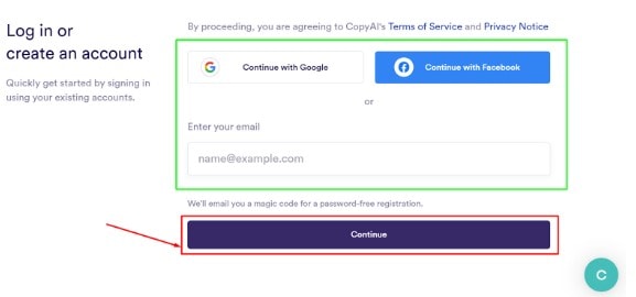 How To Start Using The Copy AI Free Trial step3