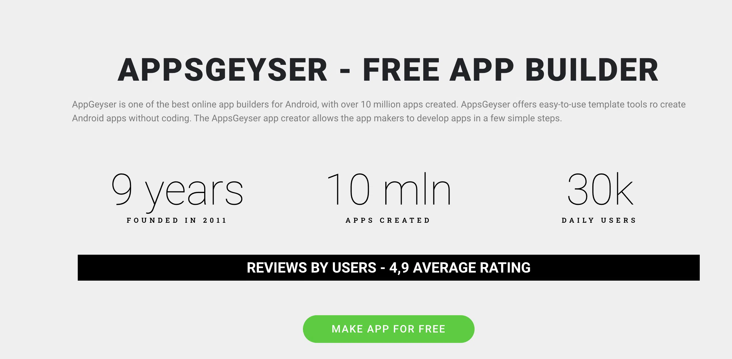 Đánh giá ứng dụngGeyser