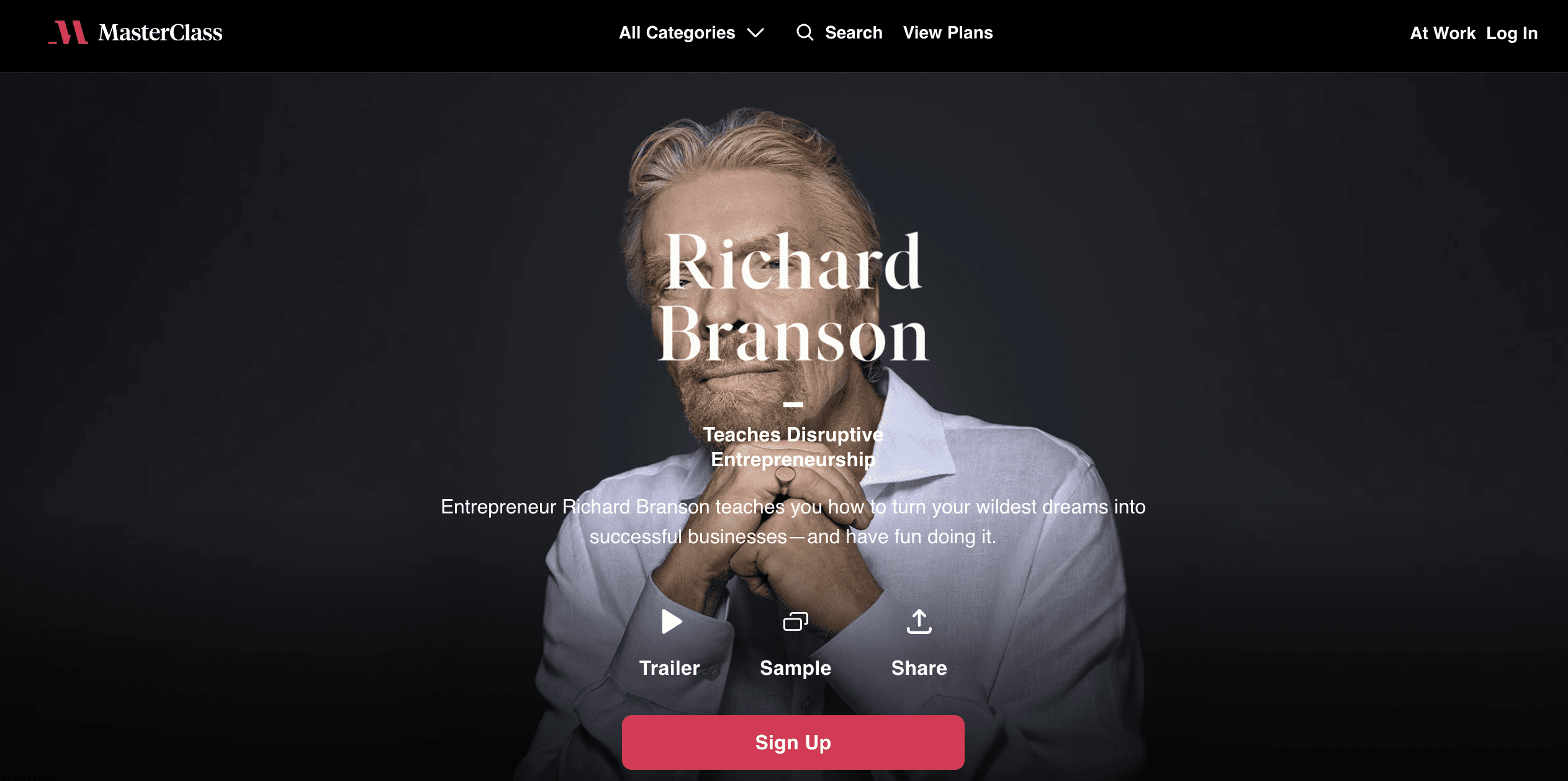 Richard Branson Masterclass review