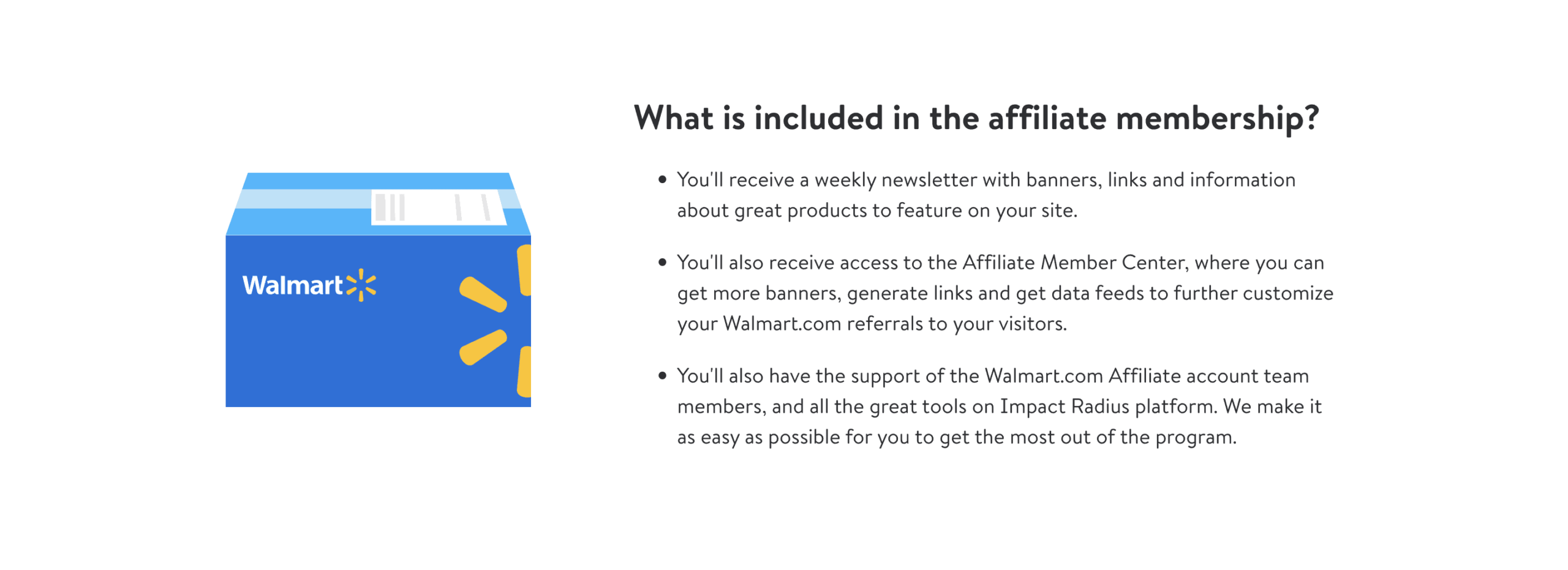 Walmart affiliate membership