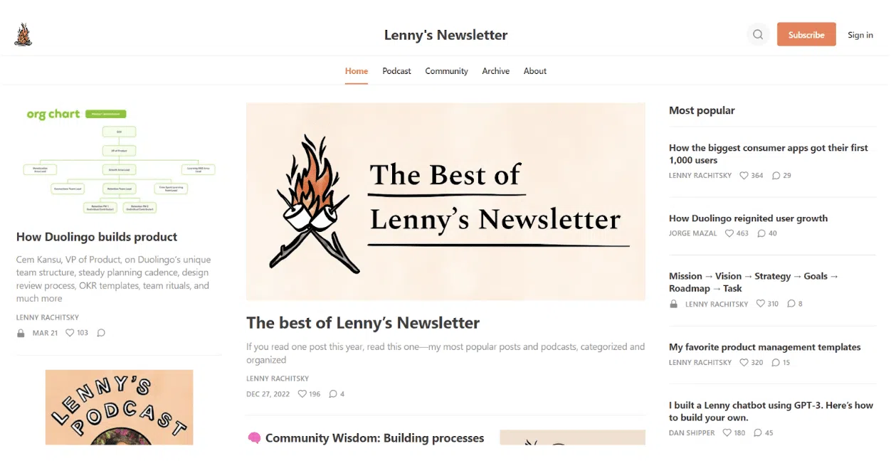 Lenny's Newsletter