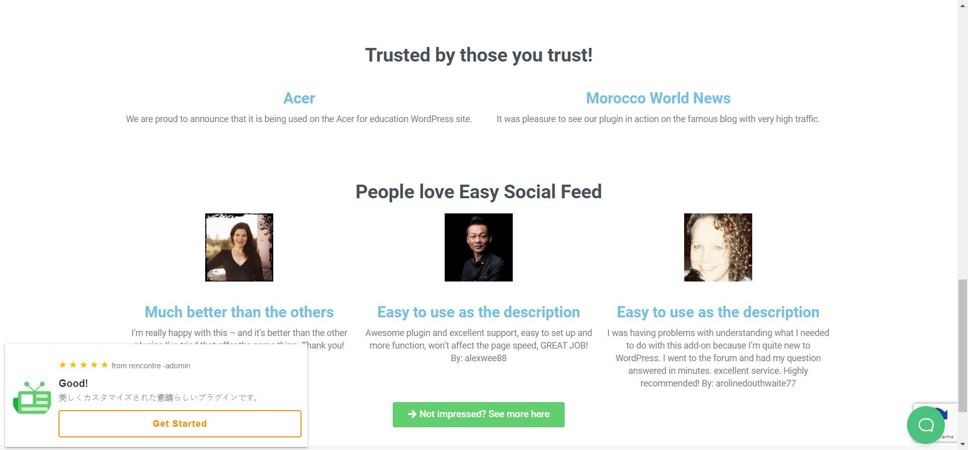 Easy-Social-Feed Review by Users
