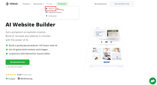 10Web’s AI Website Builder Review & How To Start With 1