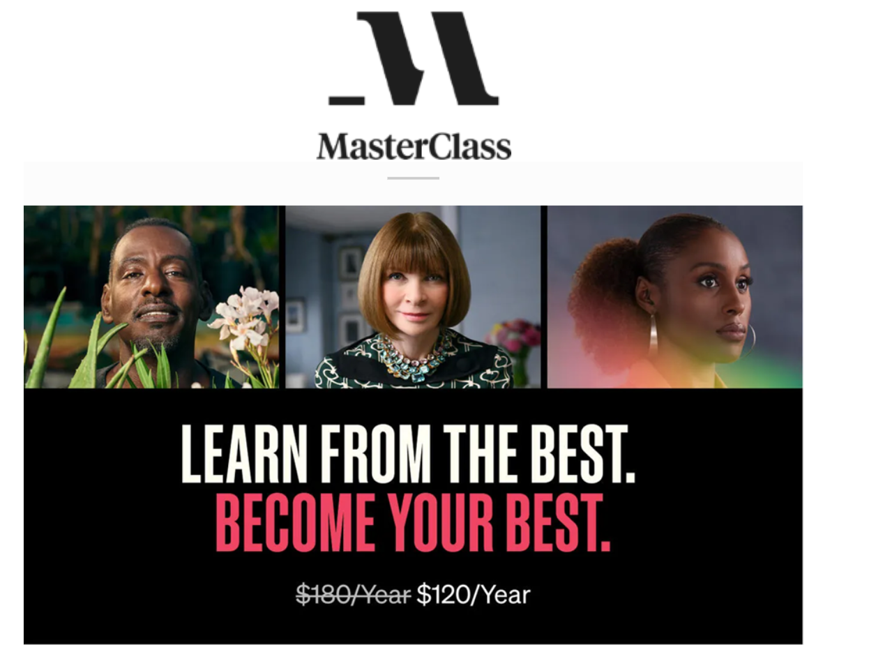Masterclass free trial All access pass