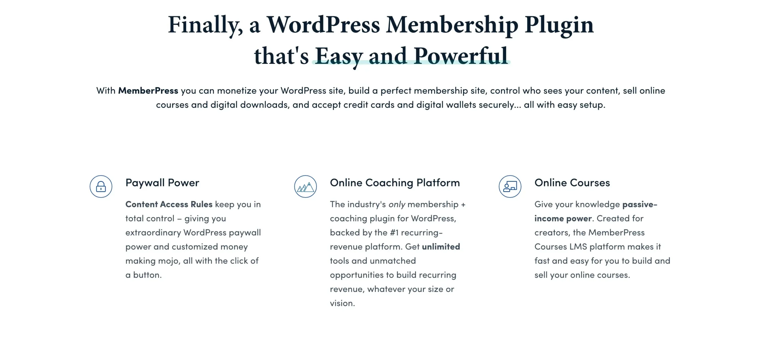 MemberPress - Why Choose It