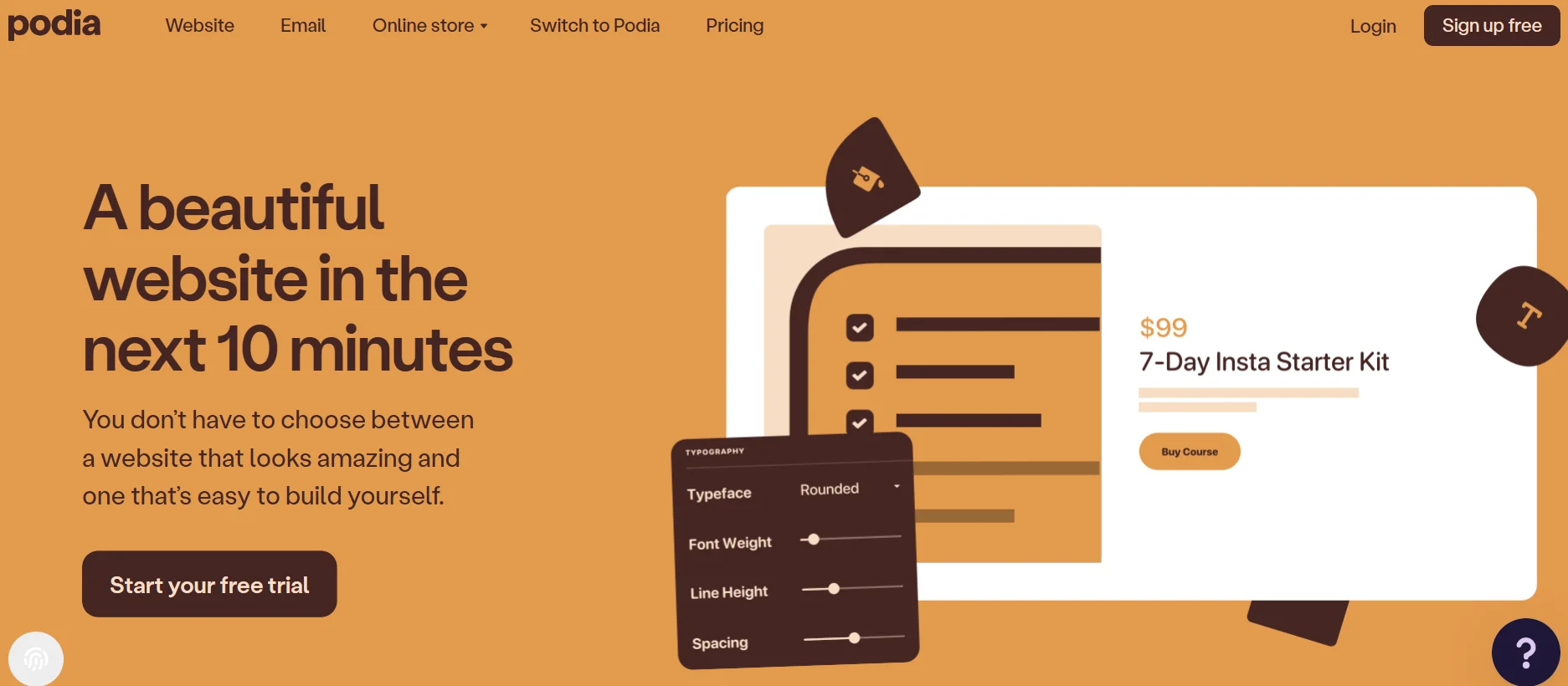 Podia Website Builder