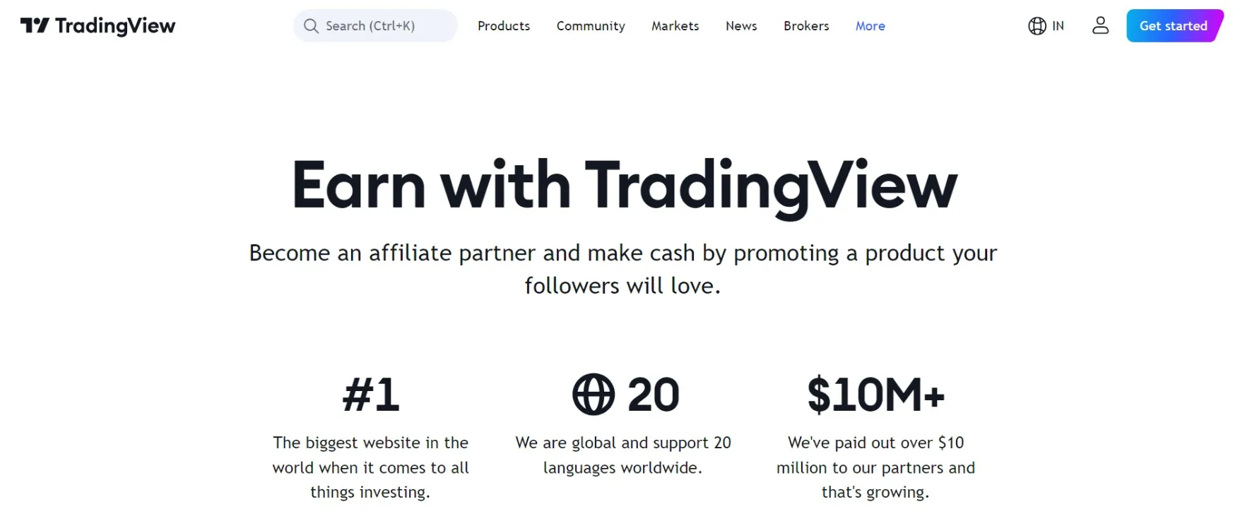 TradingView - Investing Affiliate Program