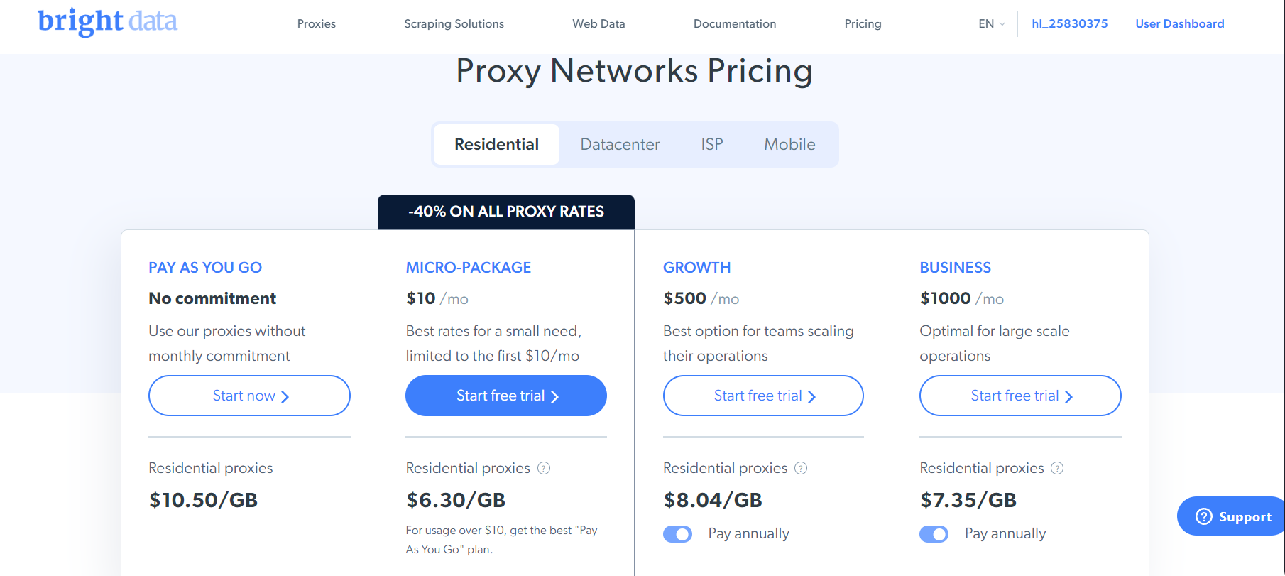 bright data residential proxies