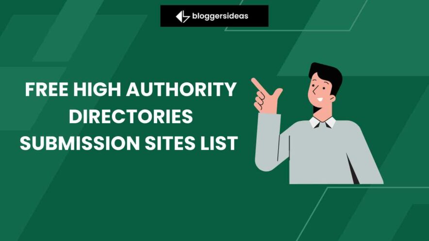 Free High Authority Directories Submission Sites List