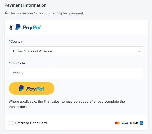 PayPal Bezahlung
