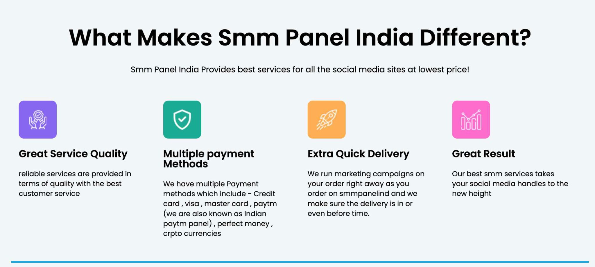 What makes SMM Panel India different?