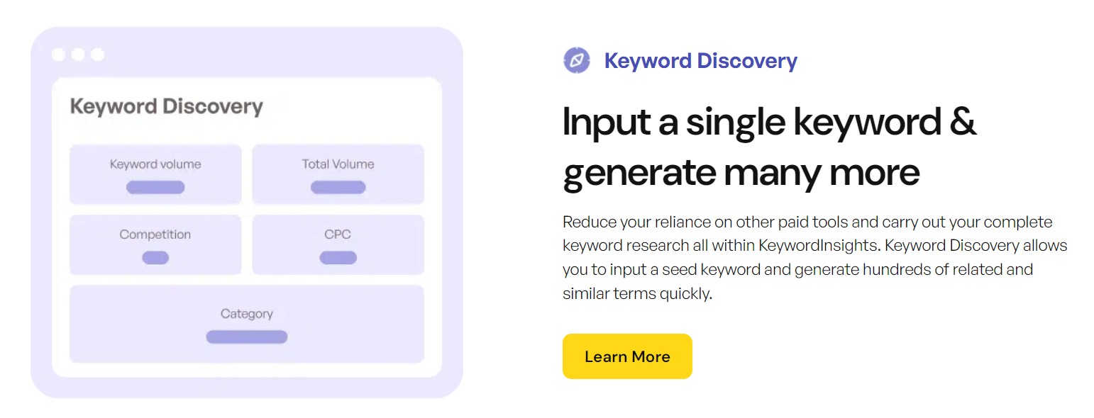 Keyword Insights Review- Keyword discovery