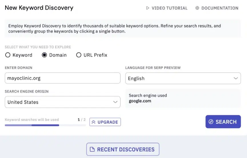 keyword Discovery