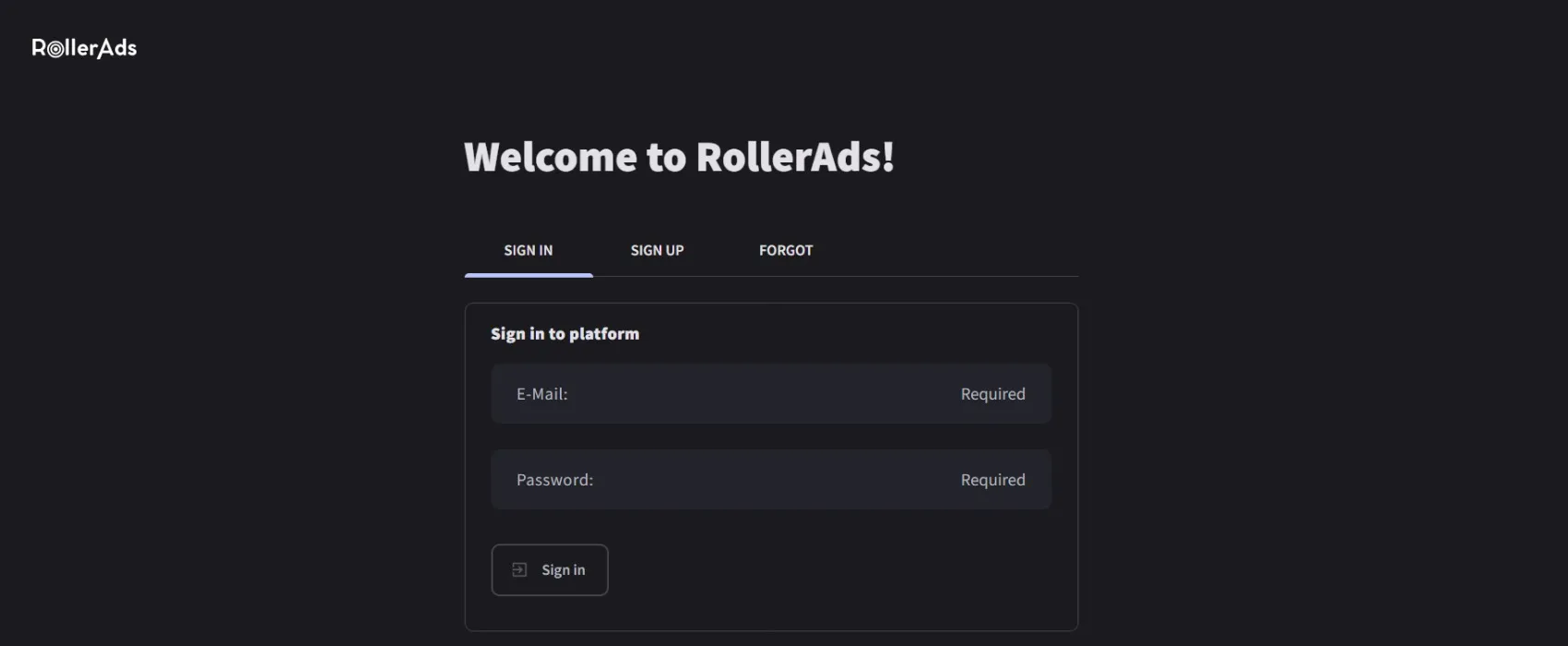 Sign in - rollerads