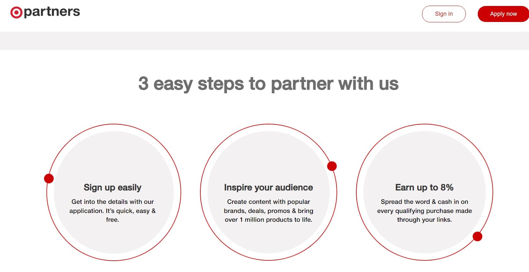 steps to partner with target