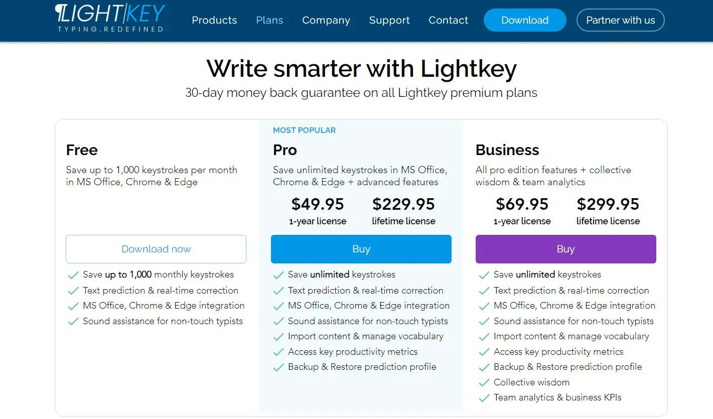 Lightkey Flexible Pricing