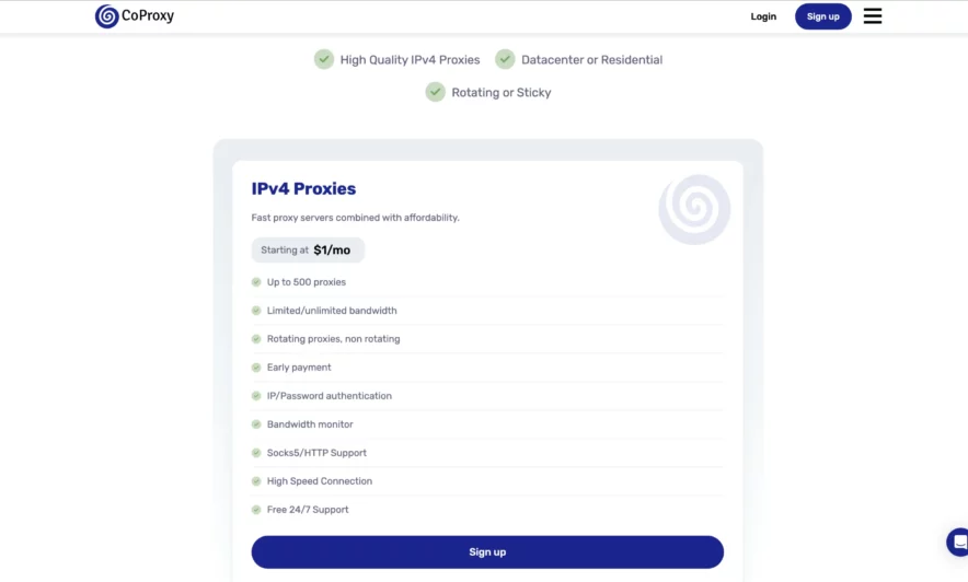 Đánh giá CoProxy - Giá cả