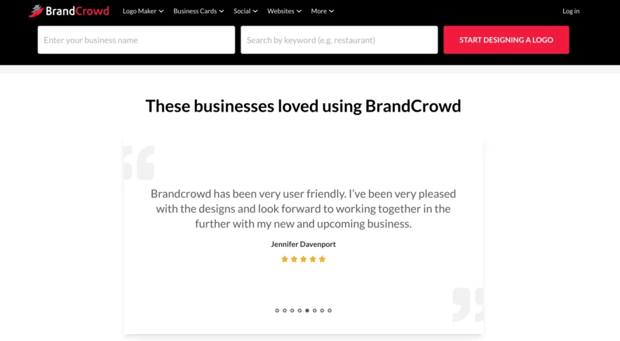 BrandCrowd - User Review
