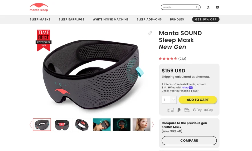 Manta SOUND Sleep Mask