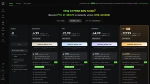 Kling AI Pricing Options