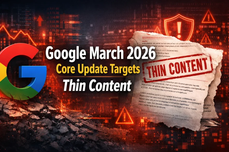 Google March 2026 Core Update Targets Thin Content