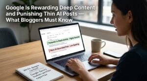 Google Is Rewarding Deep Content and Punishing Thin AI Posts — What Bloggers Must Know