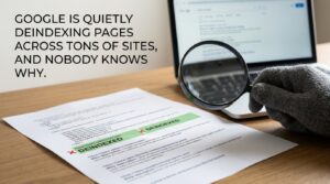 Google sta silenziosamente deindicizzando pagine su tantissimi siti e nessuno sa perché.
