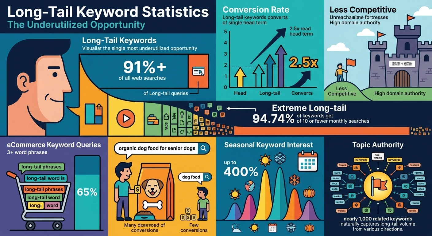 Long-Tail Keyword Statistics: The Underutilized Opportunity