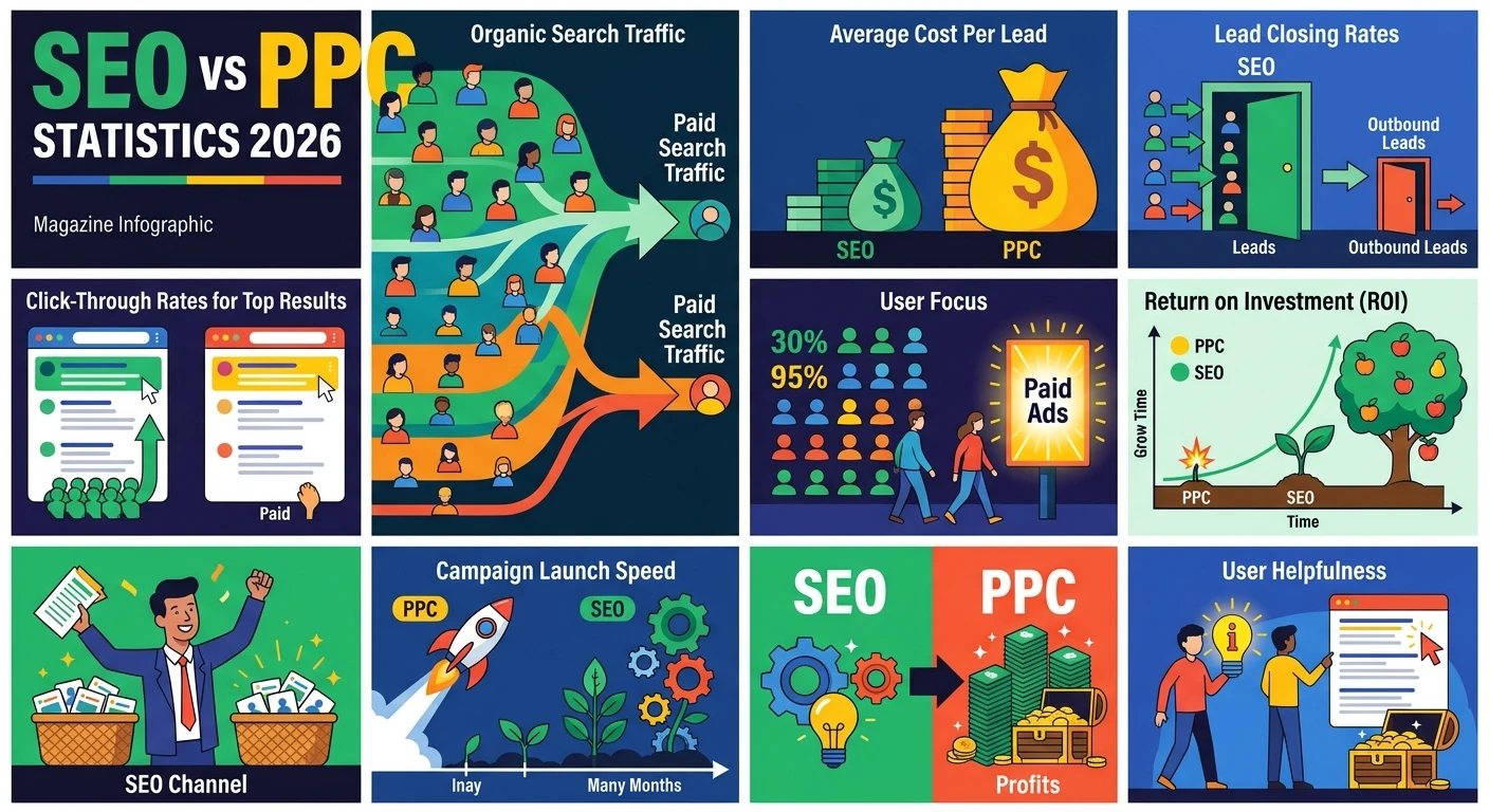 SEO vs PPC Statistics 2026: Top Picks