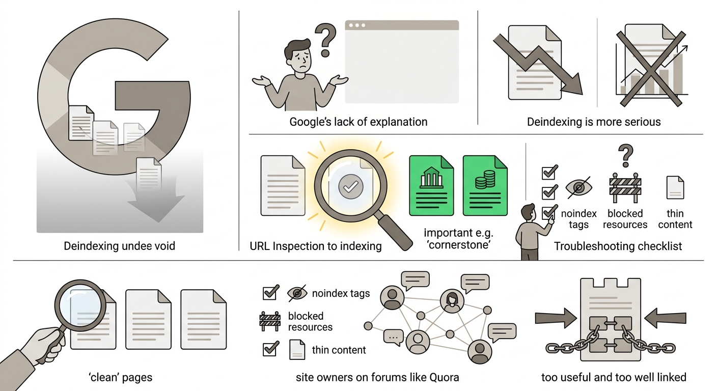 Google Is Quietly Deindexing Pages Across Tons of Sites, and Nobody Knows Why