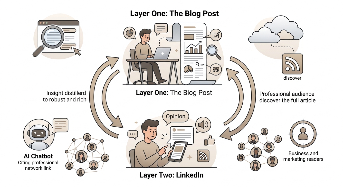 The Compound Effect of Blog Plus LinkedIn