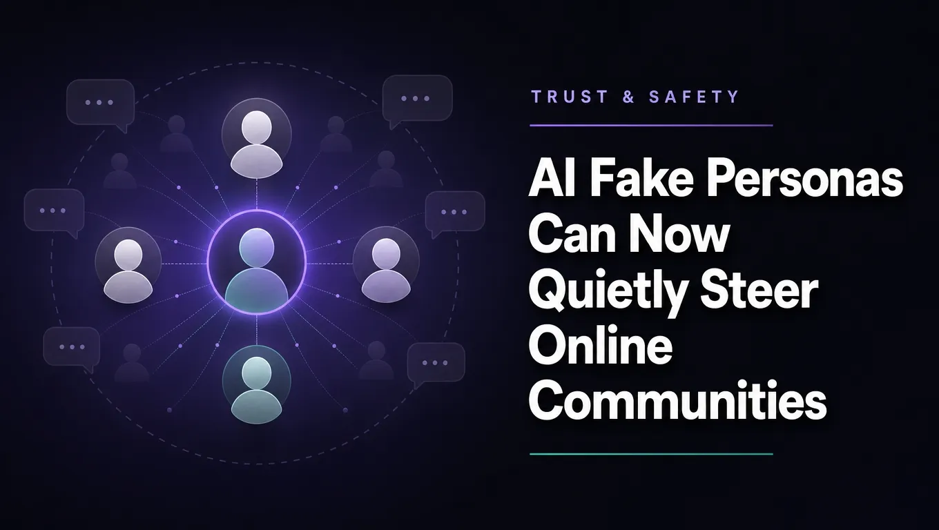 AI Fake Personas Can Now Quietly Steer Online Communities