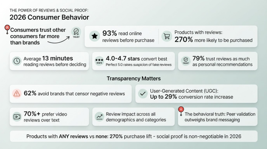 The Outsized Power of Reviews and Social Proof
