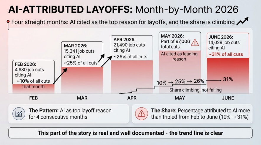 Month-by-Month: AI as the Stated Reason for Layoffs