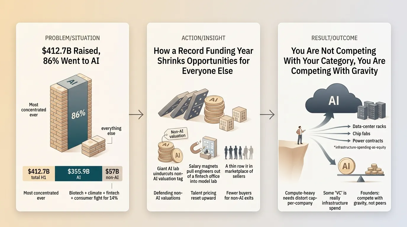 Nine of Every Ten US Startup Dollars Went to AI This Year