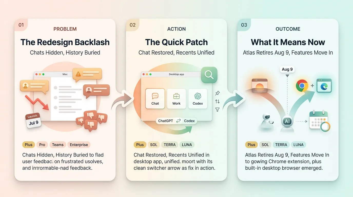 OpenAI Fixes ChatGPT Mac App After Users Slam Buried Chat Features