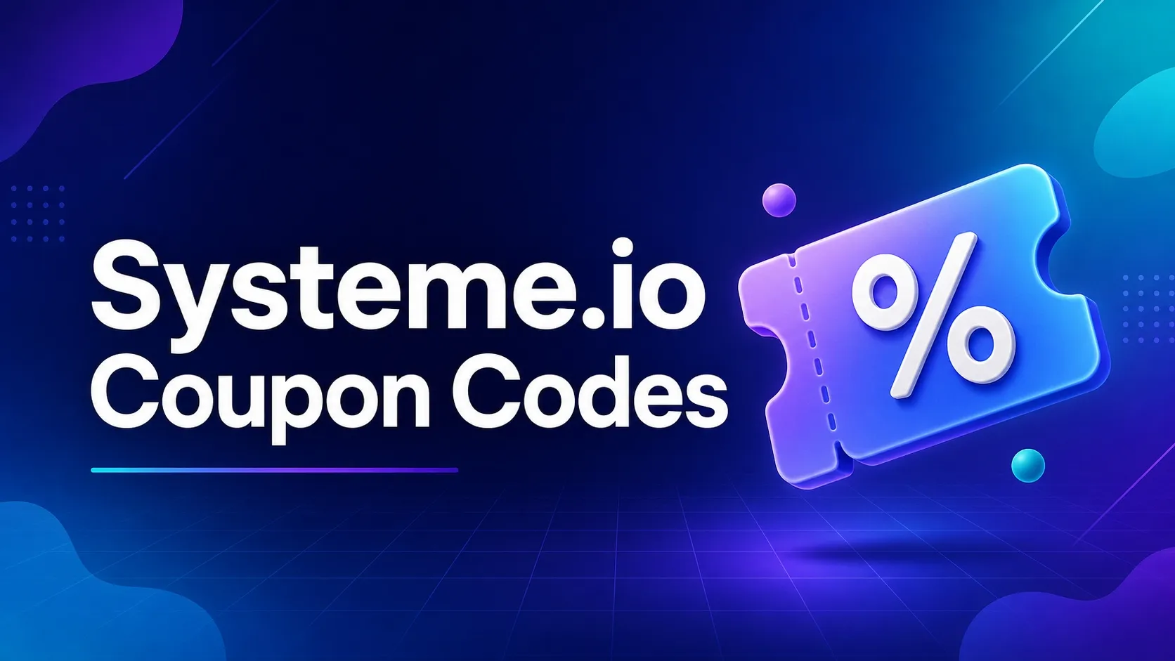 Códigos de desconto Systeme.io