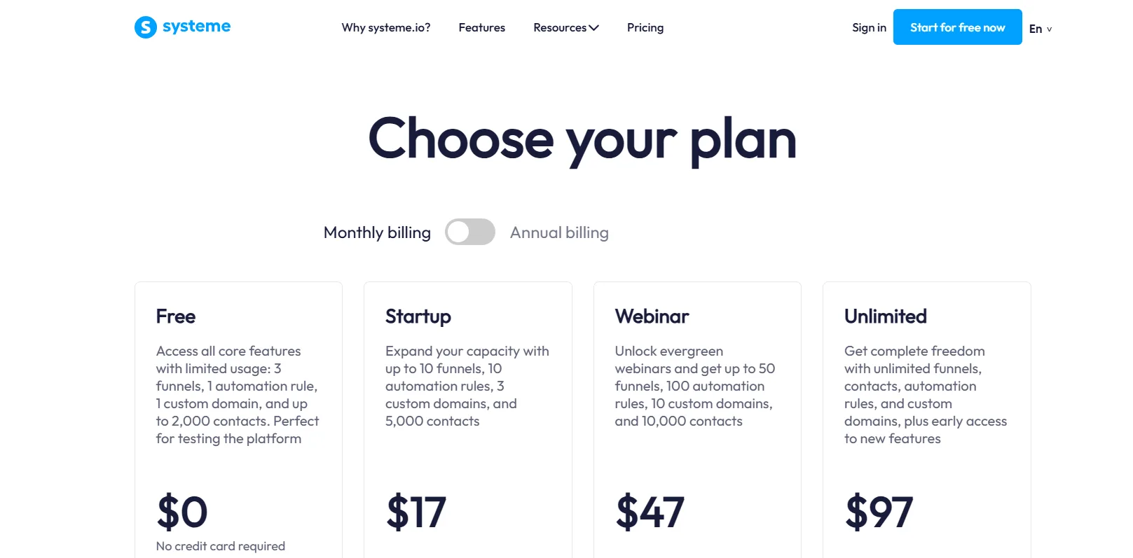systeme.io passo 1
