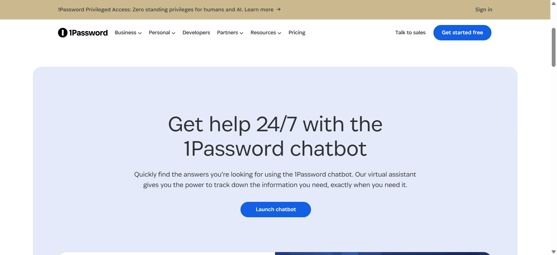 Assistance 1Password