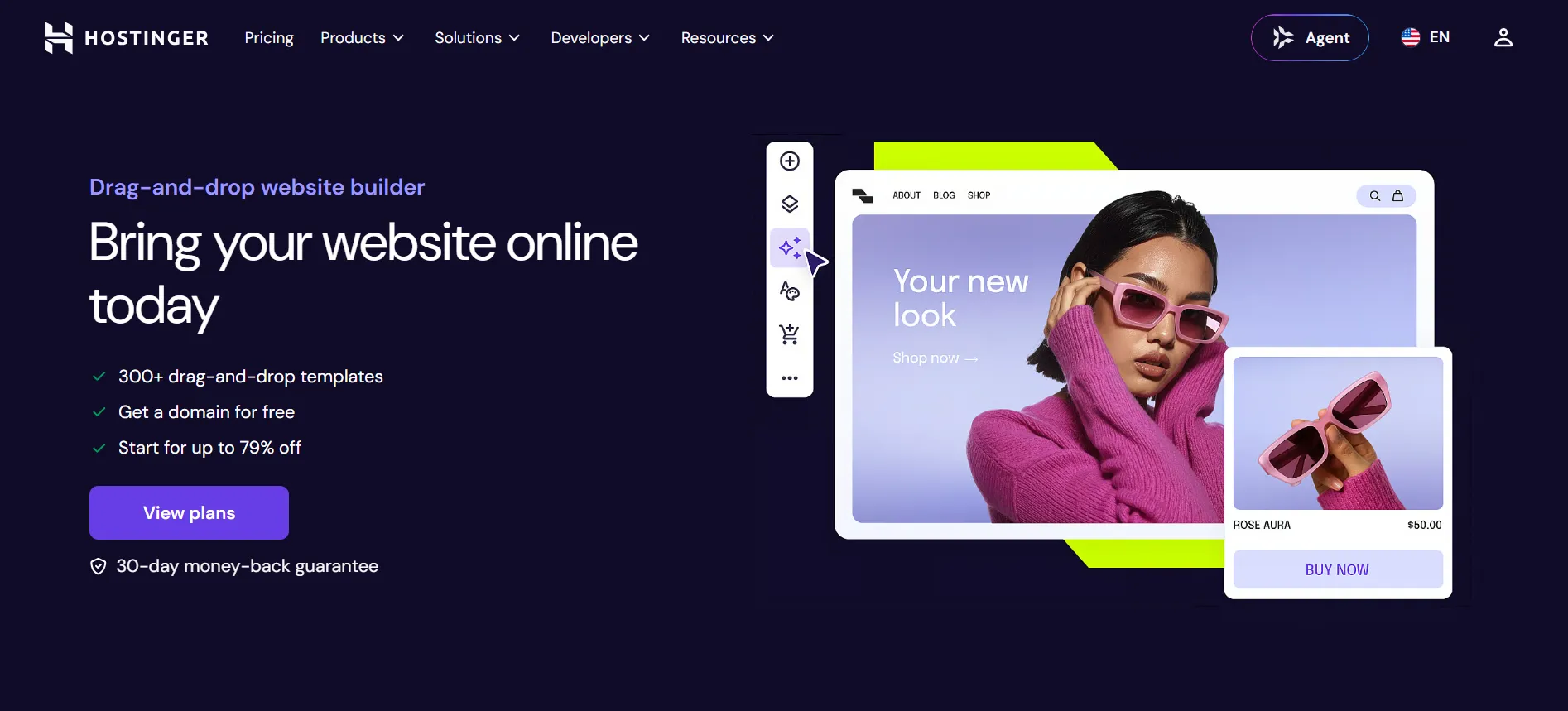 Pembuat Situs Web Hostinger