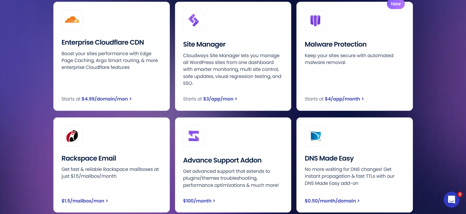 Complementos do Cloudways